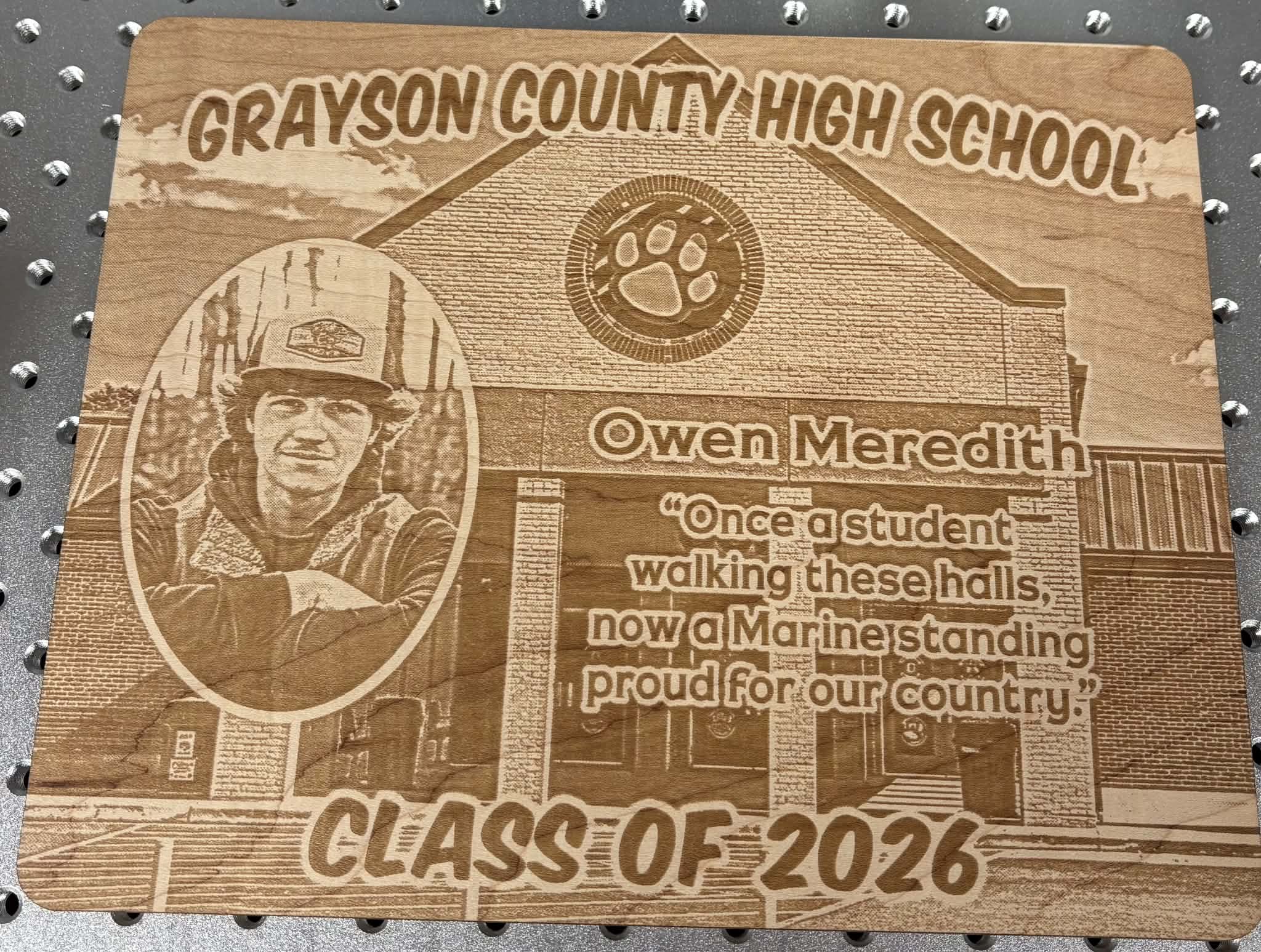 GCHS Graduate Plaque