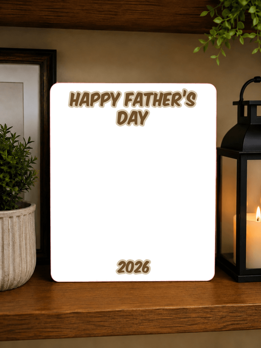 Father's Day Wooden Photo