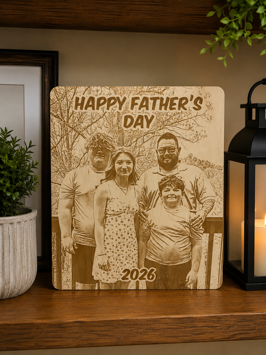 Father's Day Wooden Photo