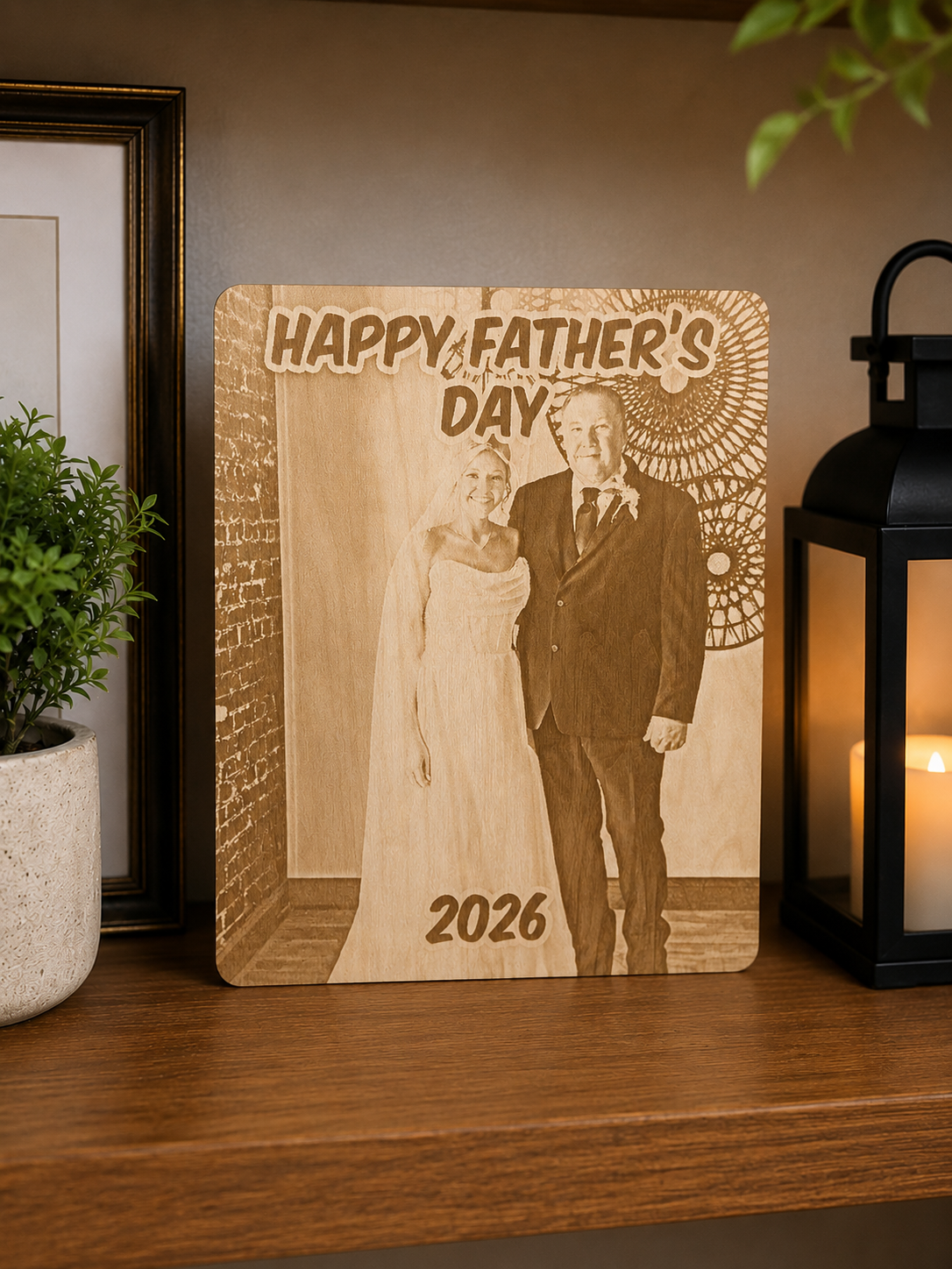 Father's Day Wooden Photo