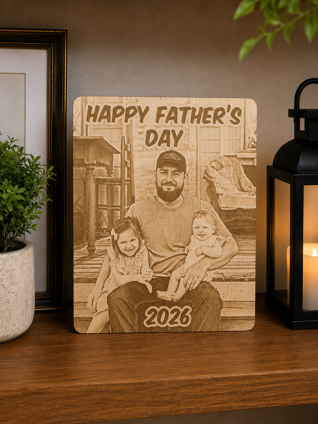 Father's Day Wooden Photo